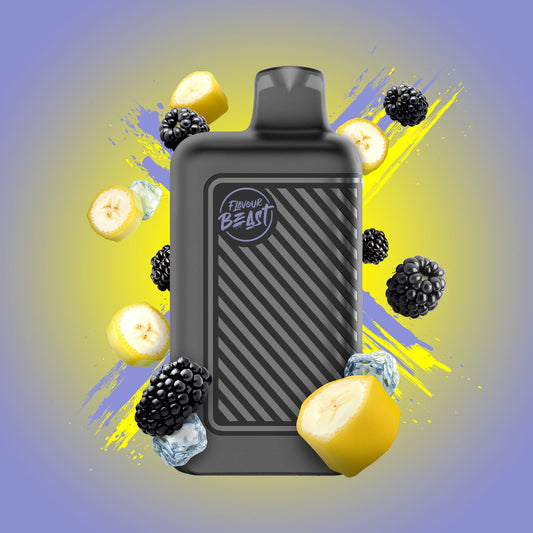 Flavour Beast Beast Mode 8K Disposable - Blazin' Banana Blackberry Iced