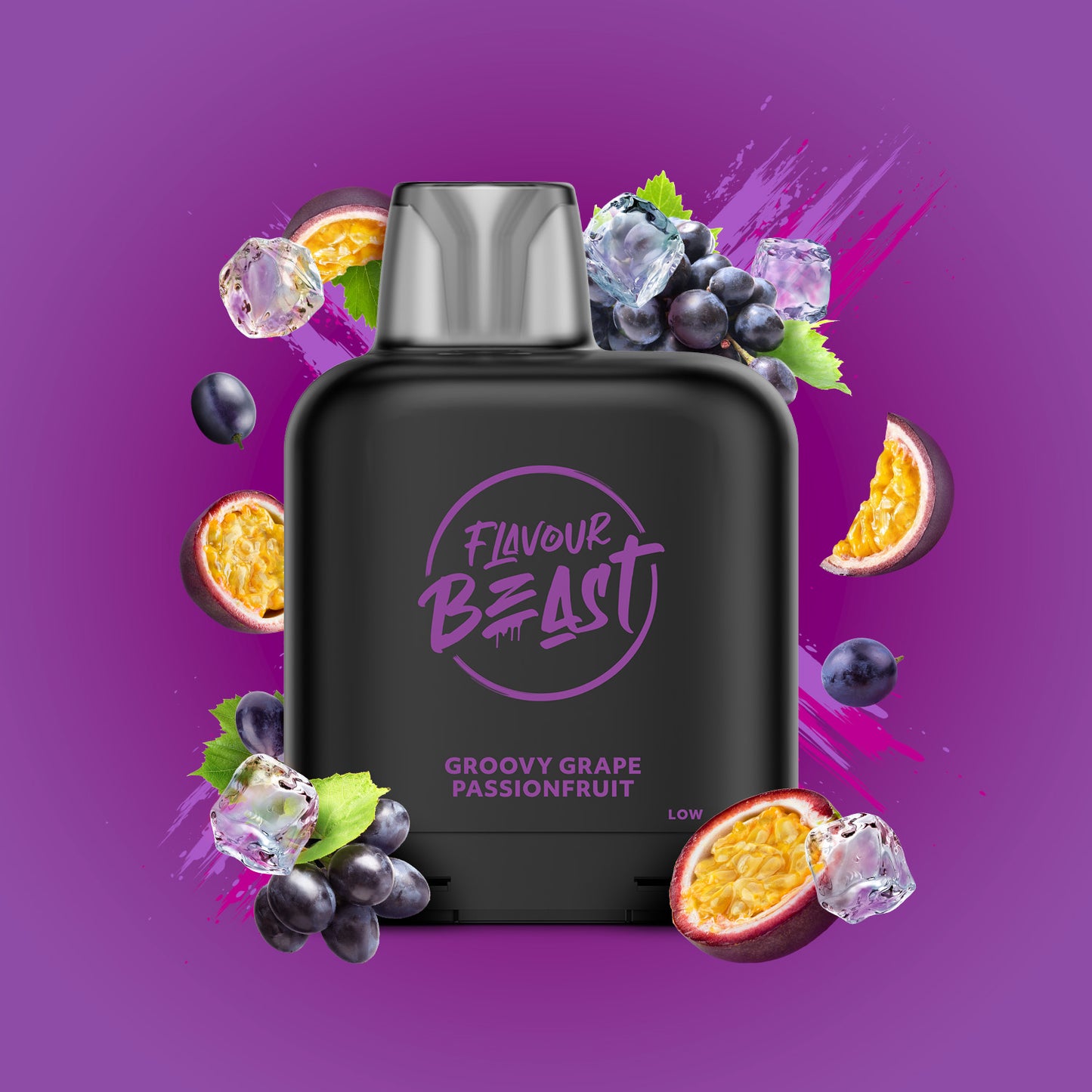 Level X Flavour Beast Pod - Groovy Grape Passionfruit Iced