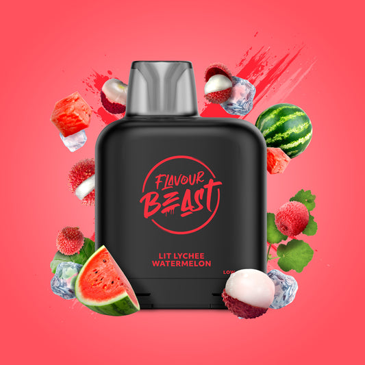 Level X Flavour Beast Pod - Lit Lychee Watermelon Iced